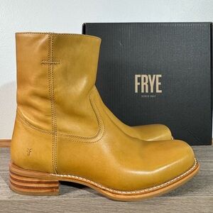 Men’s Frye Campus Banana Short Boots Size 13M Inside Zip Square Toe Banana 41887